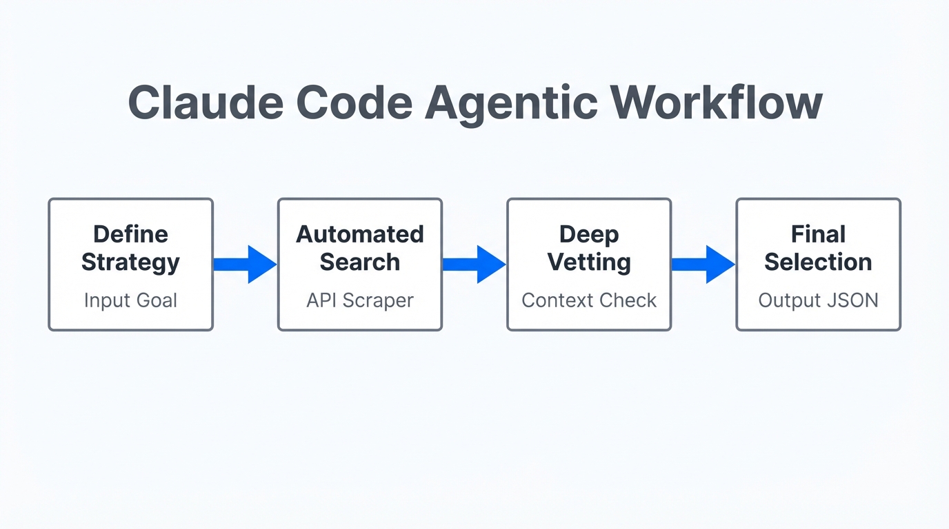 Workflow showing how Claude Code automates the B2B outreach cycle.