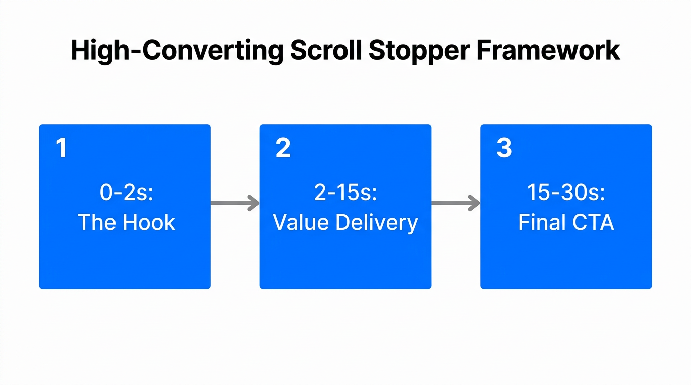 A three-stage framework for high-retention B2B video content.