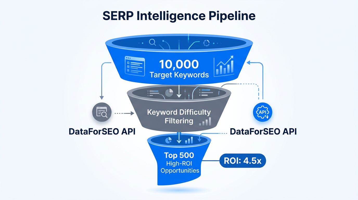 Using API insights to filter high-value keywords for programmatic targeting.