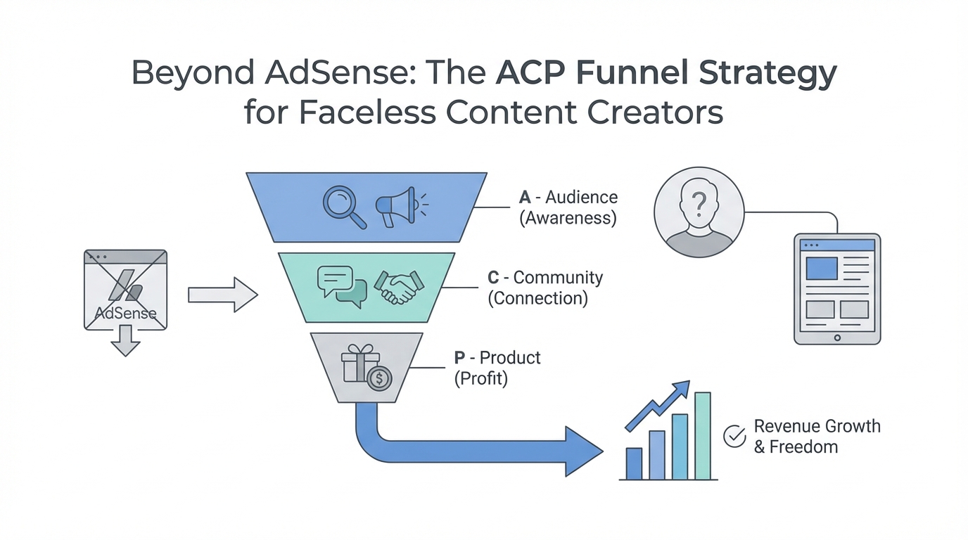Beyond AdSense: The ACP Funnel Strategy for Faceless Content Creators