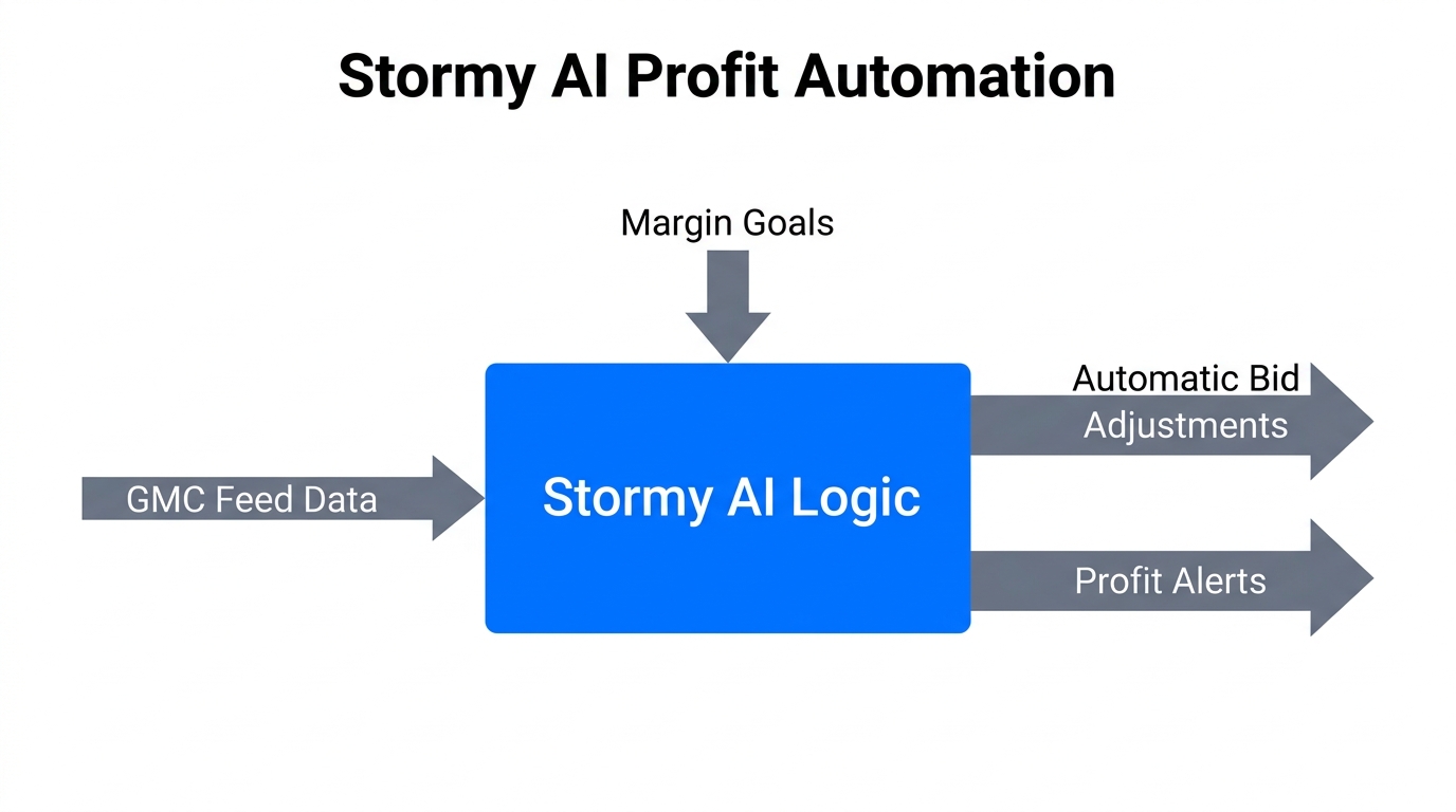 The automated workflow for profit-based scaling with Stormy AI.