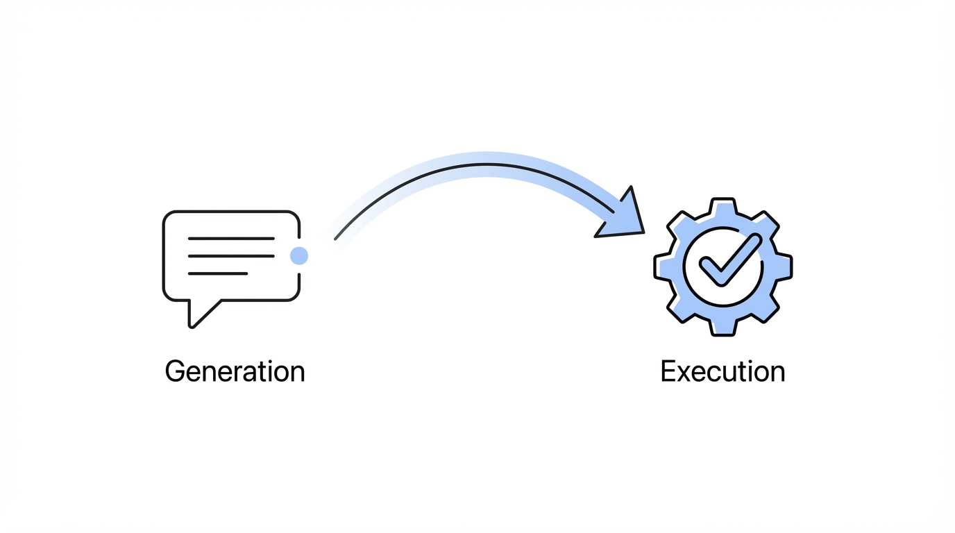 Defining Agentic Ai Execution Over Generation