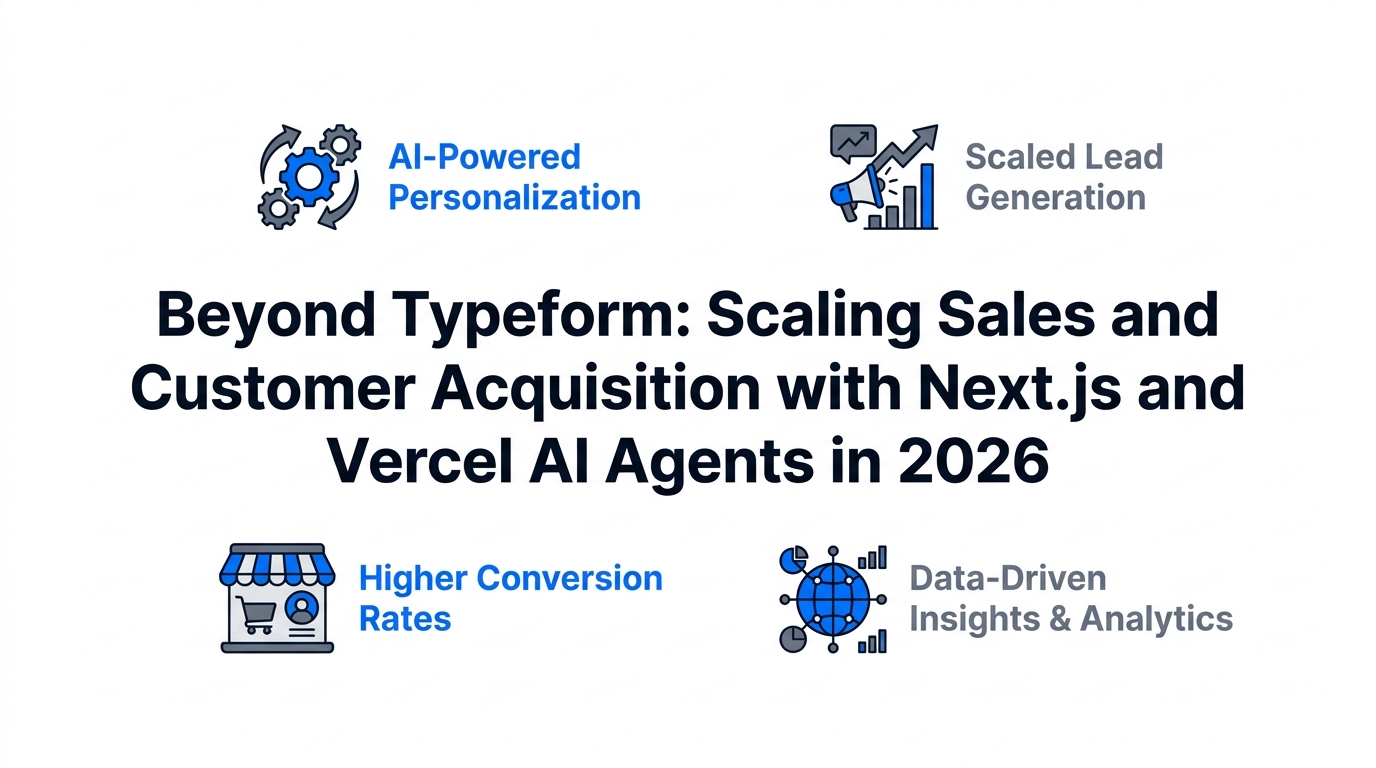 Beyond Typeform: Scaling Sales and Customer Acquisition with Next.js and Vercel AI Agents in 2026