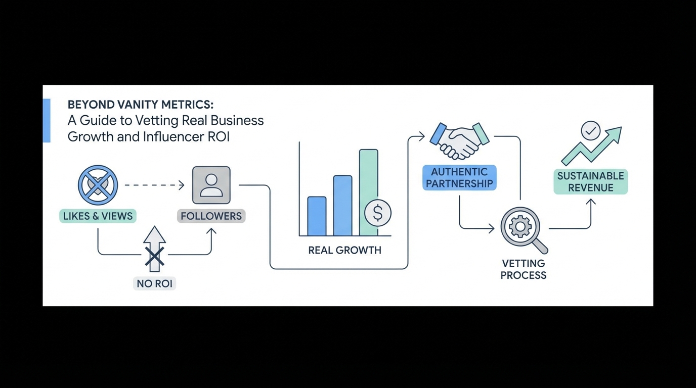 Beyond Vanity Metrics: A Guide to Vetting Real Business Growth and Influencer ROI