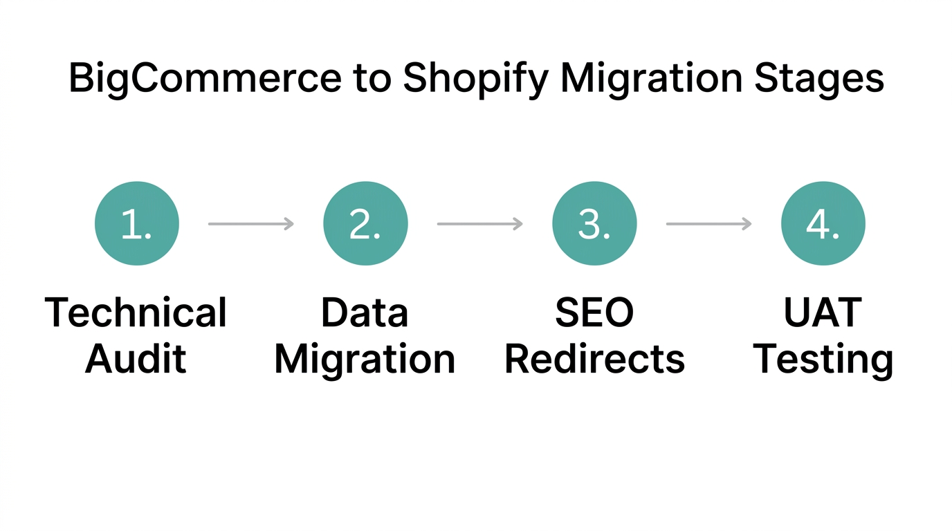 Four-step process for a secure platform migration without traffic loss.
