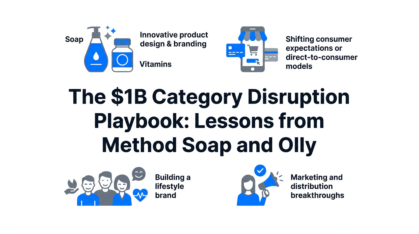 The $1B Category Disruption Playbook: Lessons from Method Soap and Olly
