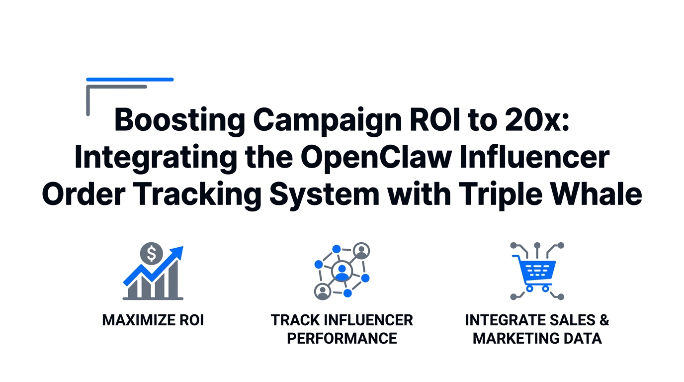 Boosting Campaign ROI to 20x: Integrating the OpenClaw Influencer Order Tracking System with Triple Whale