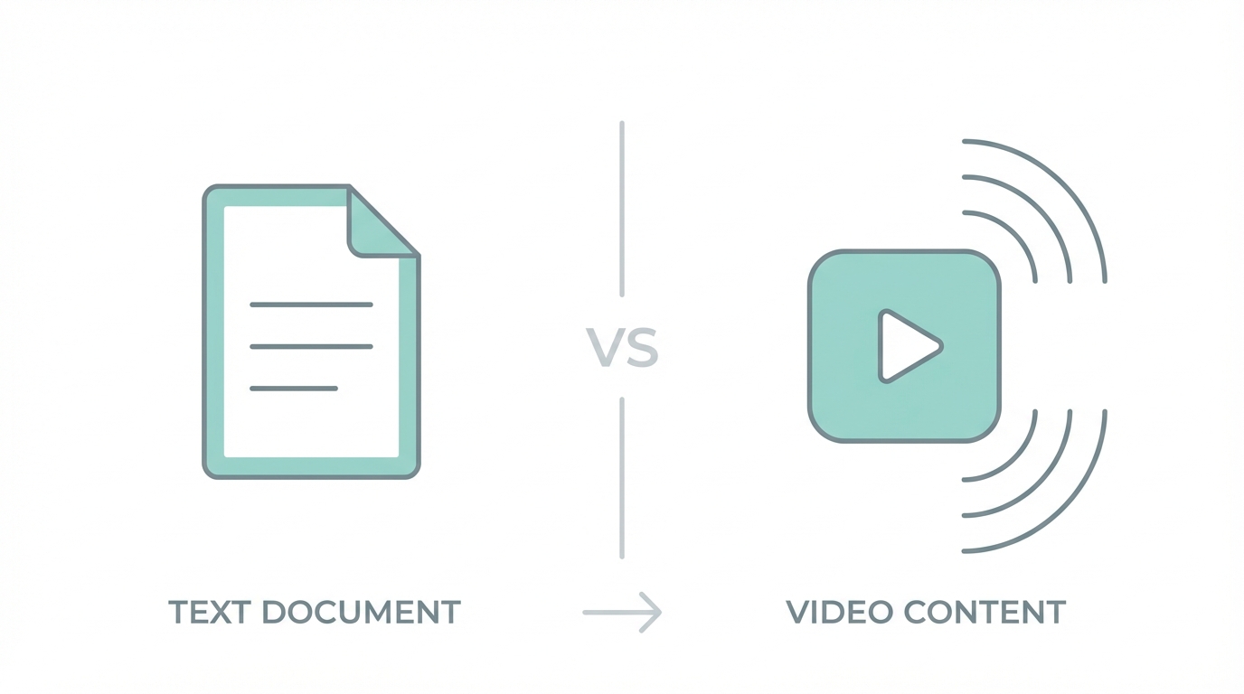 Video Vs Text Advantage