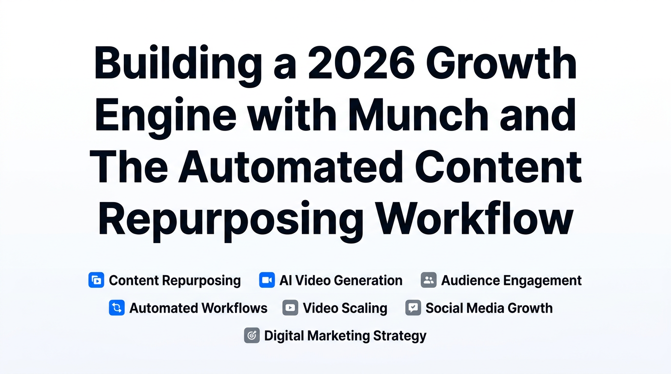 Building a 2026 Growth Engine with Munch and HeyGen: The Automated Content Repurposing Workflow