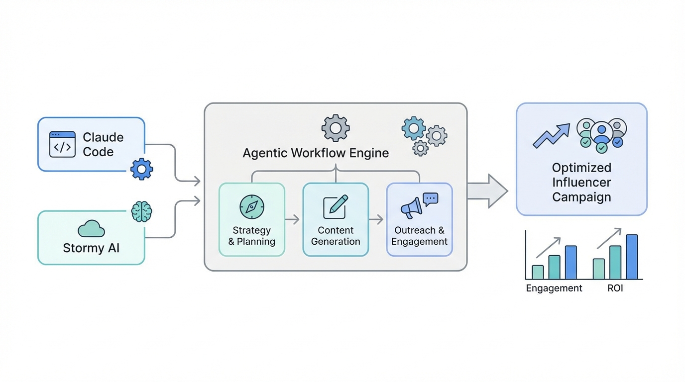 How to Build an Agentic Influencer Marketing Workflow with Claude Code and Stormy AI