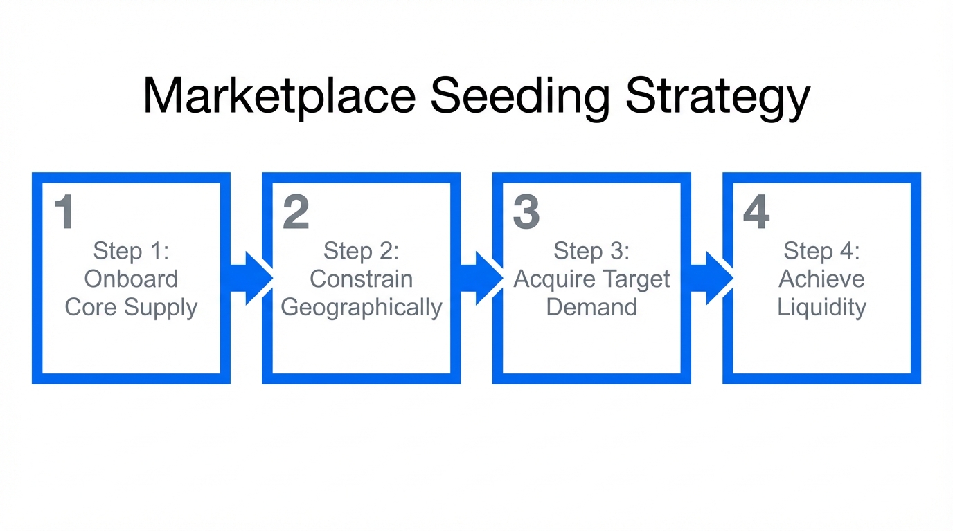 A four-step framework for overcoming initial supply and demand hurdles.
