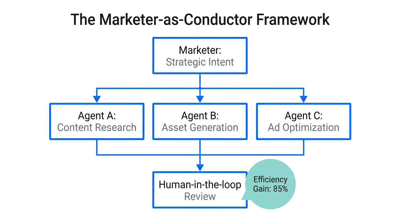 A flowchart showing the transition from execution to strategic oversight.