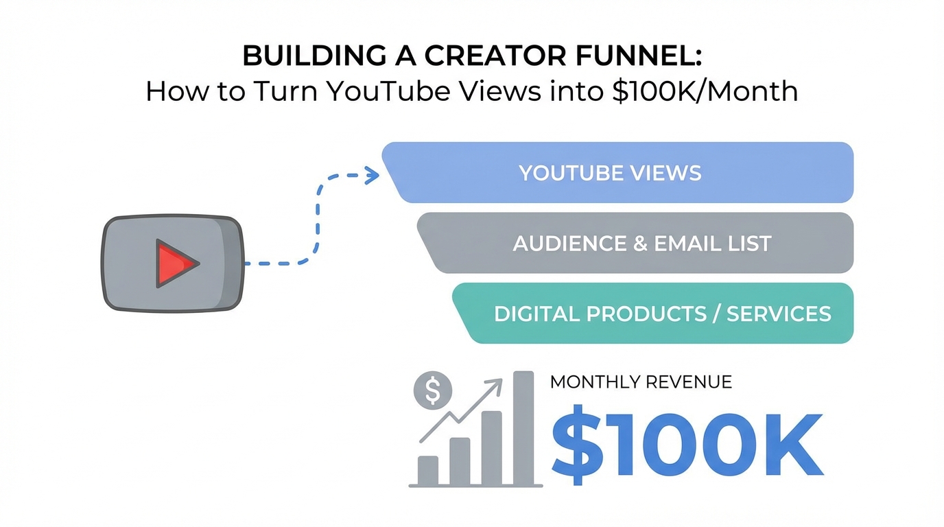 Building a Creator Funnel: How to Turn YouTube Views into $100K/Month