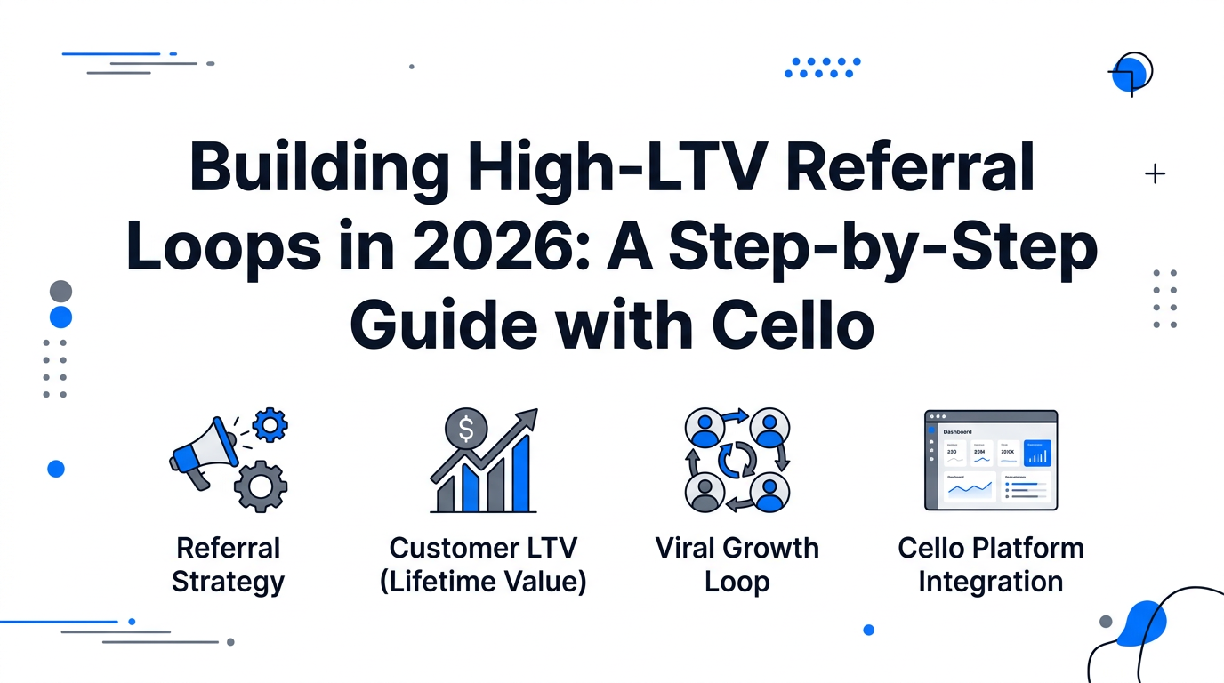 Building High-LTV Referral Loops in 2026: A Step-by-Step Guide with Cello