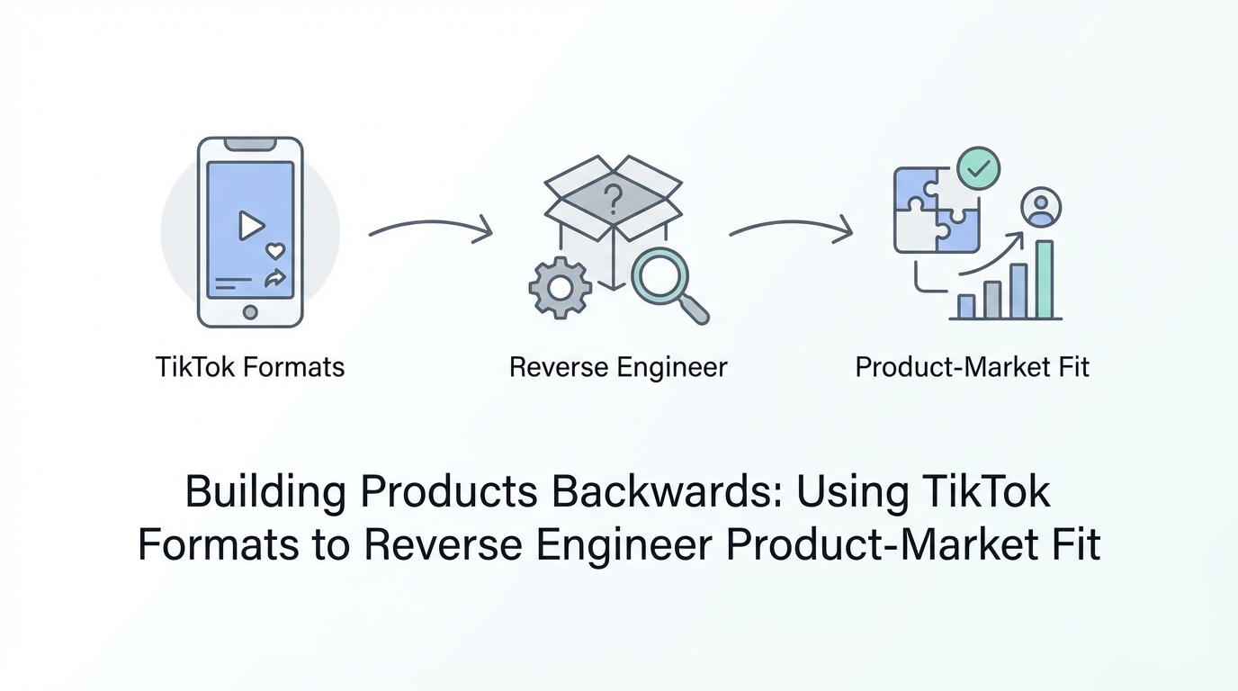 Building Products Backwards: Using TikTok Formats to Reverse Engineer Product-Market Fit