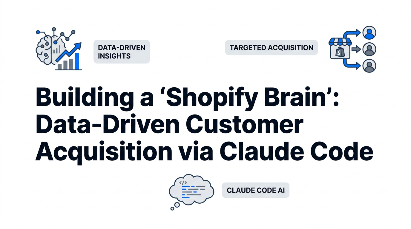 Building a ‘Shopify Brain’: Data-Driven Customer Acquisition via Claude Code