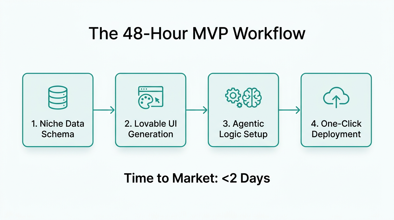 The rapid development process for launching a Micro-SaaS using Lovable.