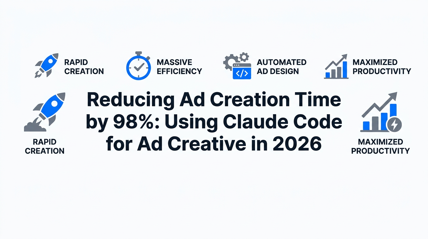 Reducing Ad Creation Time by 98%: Using Claude Code for Ad Creative in 2026