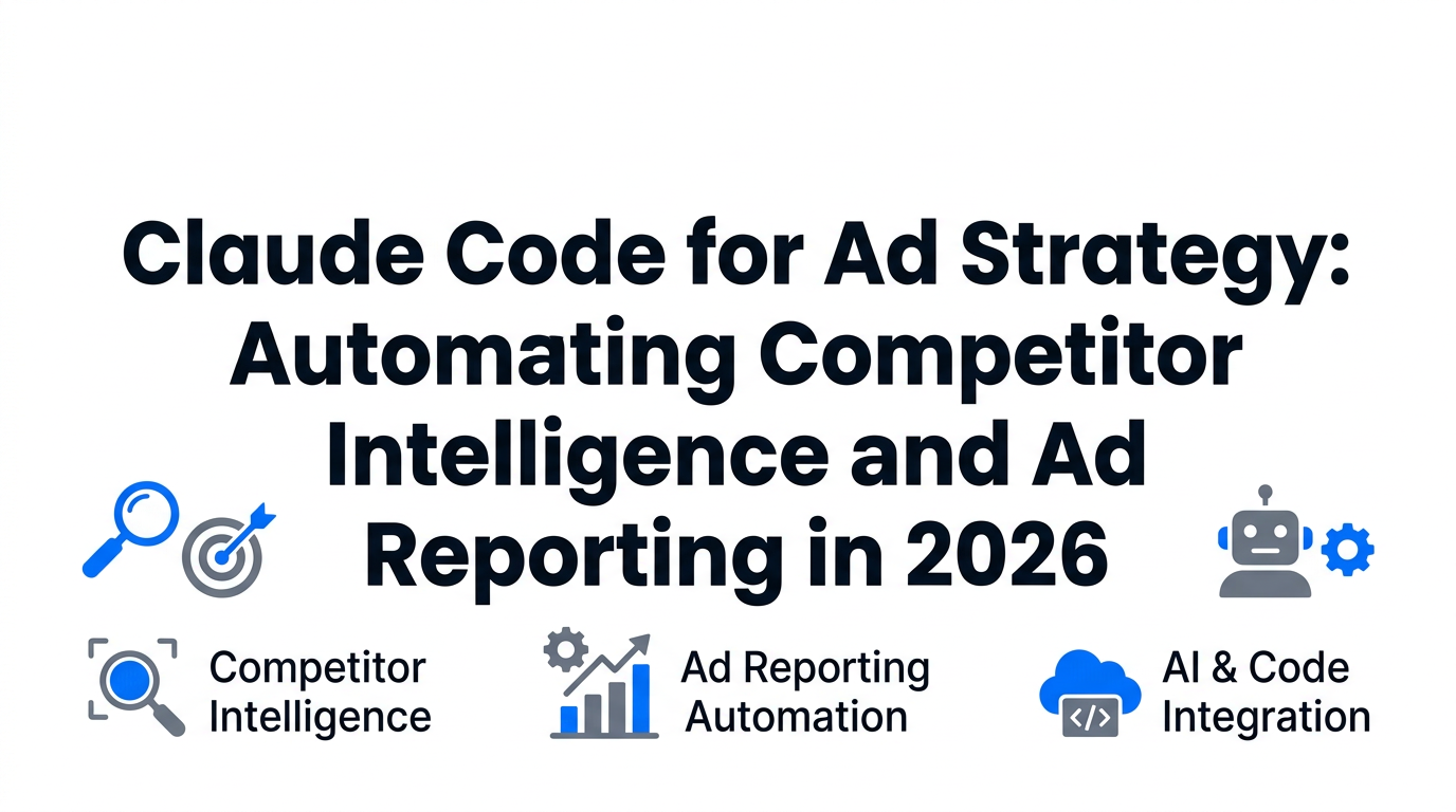 Claude Code for Ad Strategy: Automating Competitor Intelligence and Ad Reporting in 2026