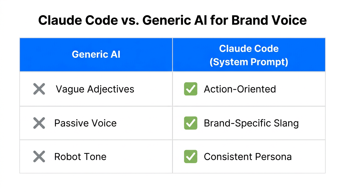 How Claude Code maintains specific brand guidelines better than generic tools.