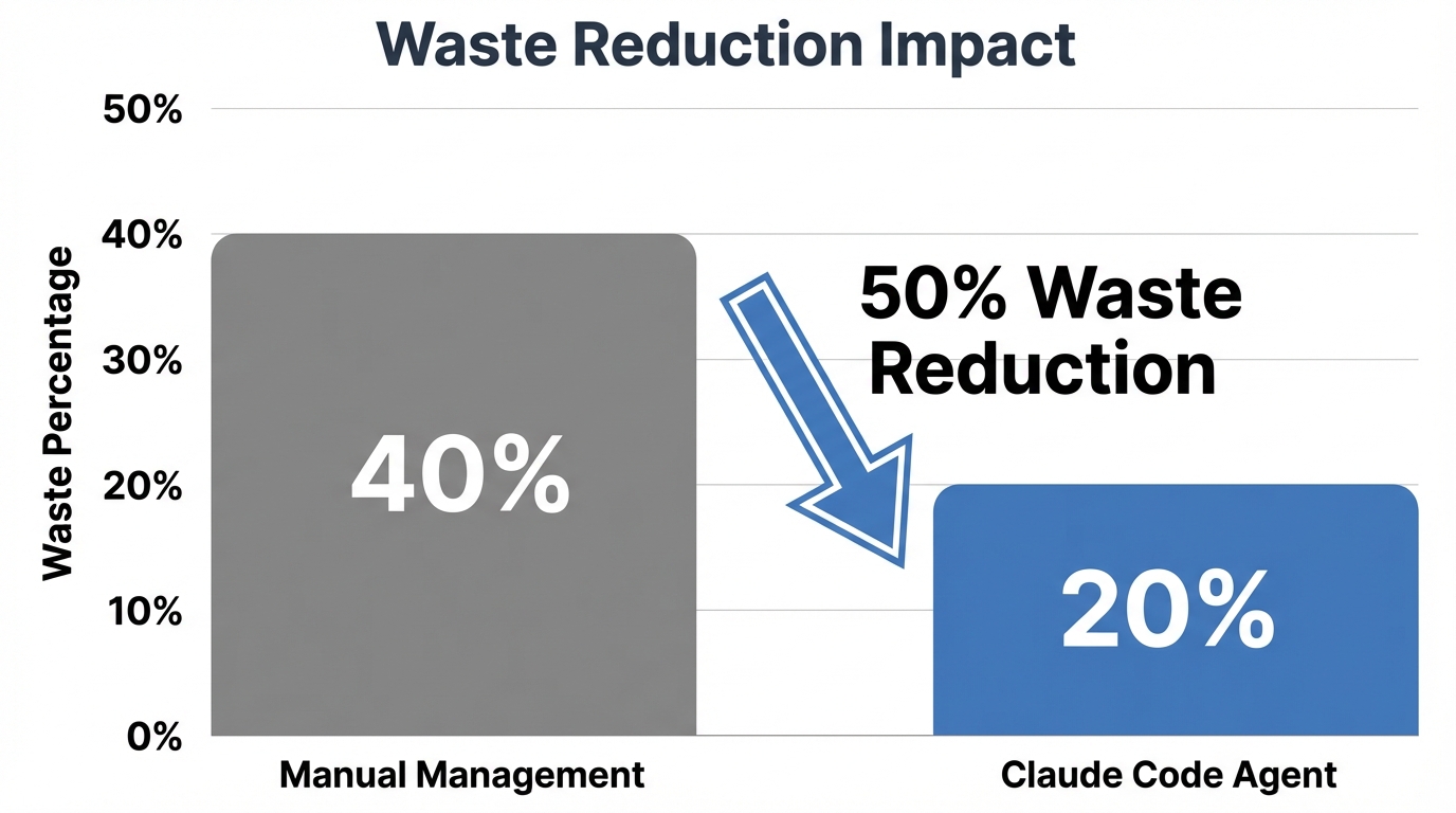 Projected 50% reduction in ad waste using AI automation.
