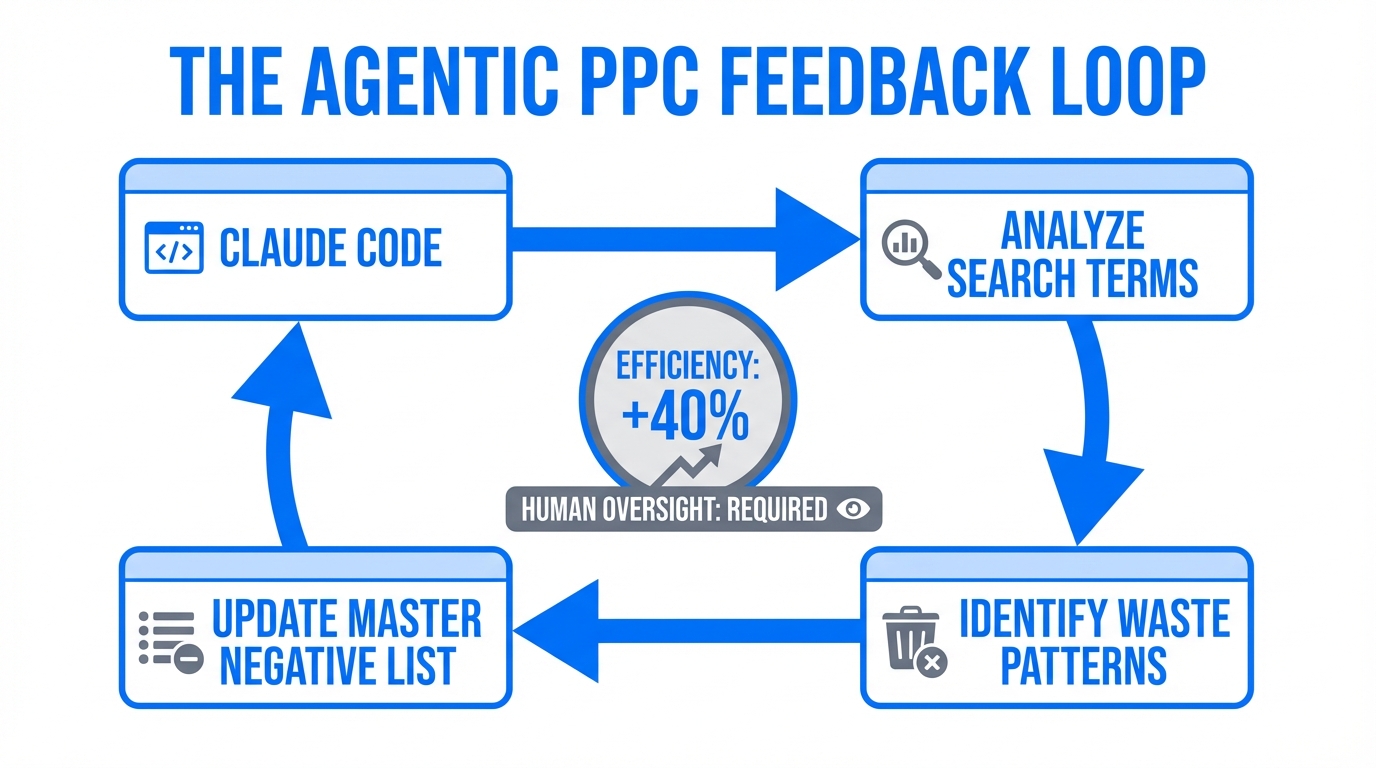 The automated feedback loop between Claude Code and Google Ads.