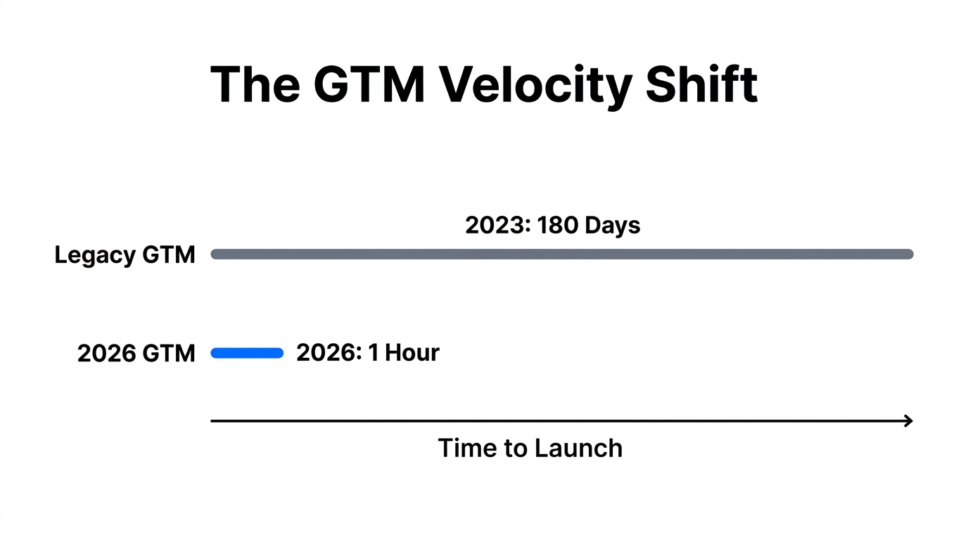 Comparison of GTM execution speed from 2023 to 2026.