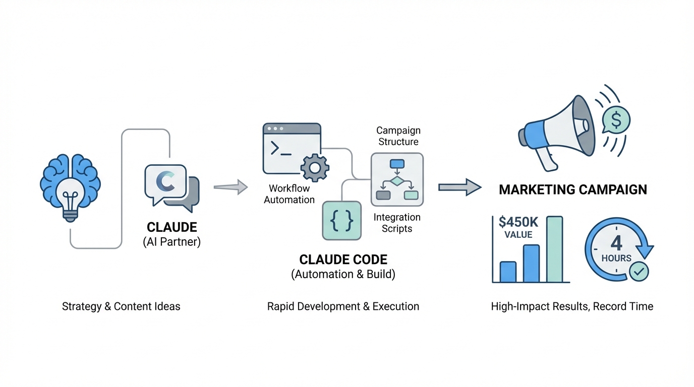 How to Use Claude and Claude Code to Build a $450K Marketing Campaign in 4 Hours