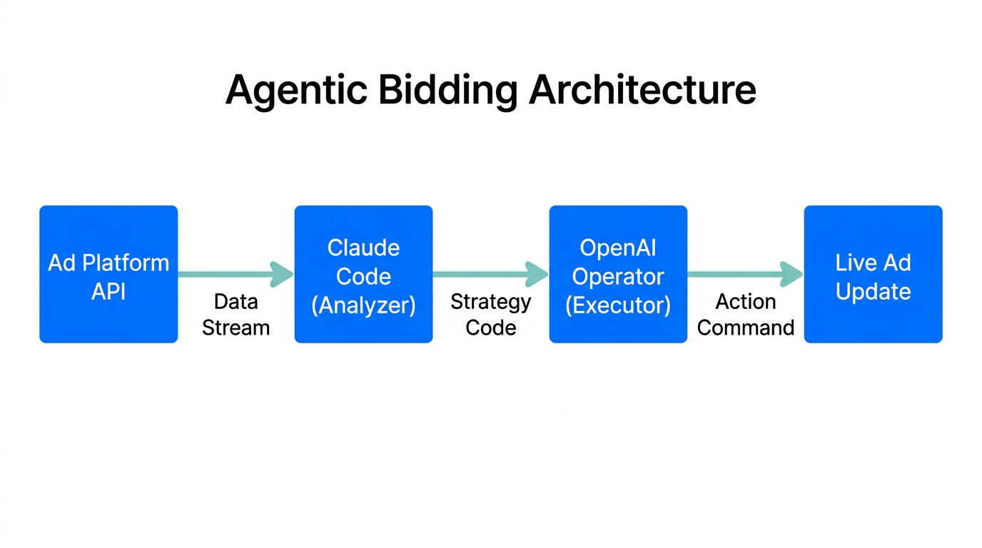 The technical workflow between Claude Code and OpenAI Operator.