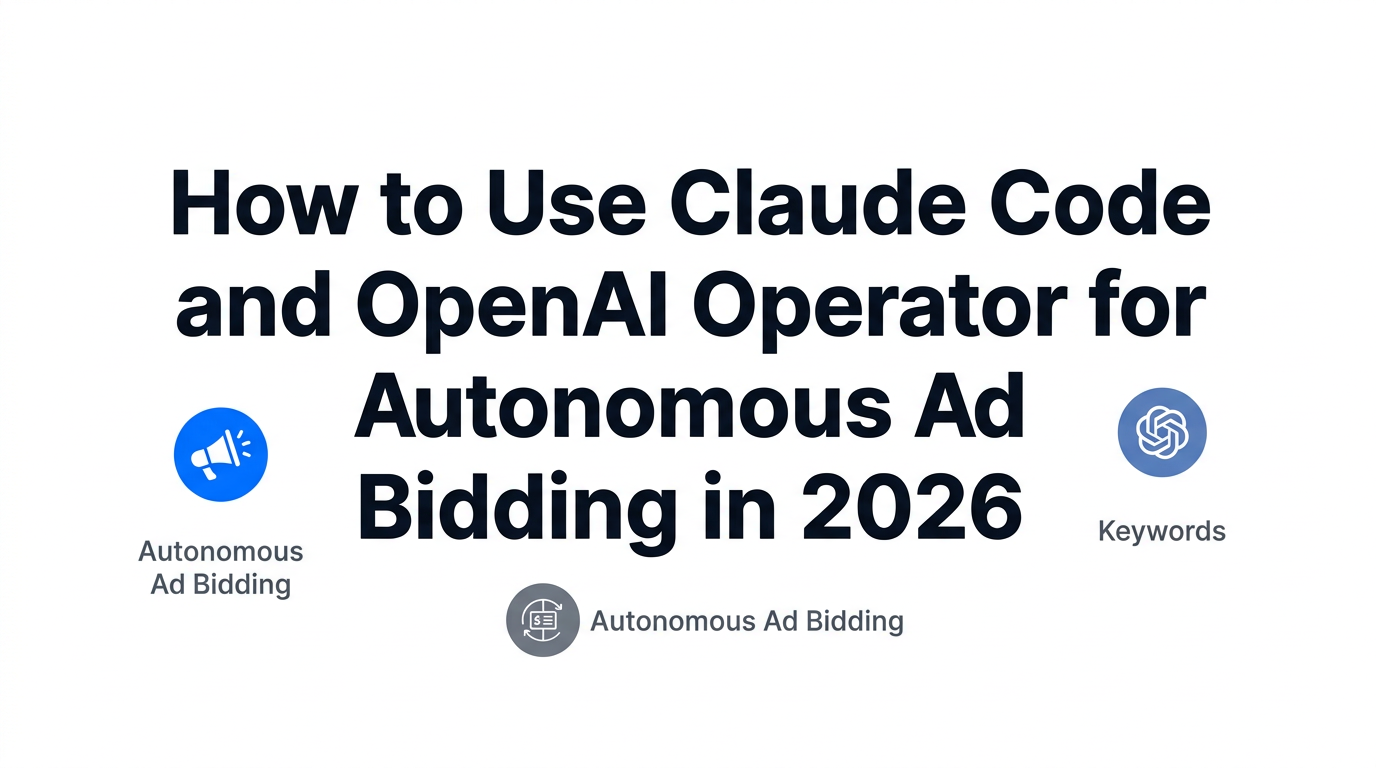 How to Use Claude Code and OpenAI Operator for Autonomous Ad Bidding in 2026