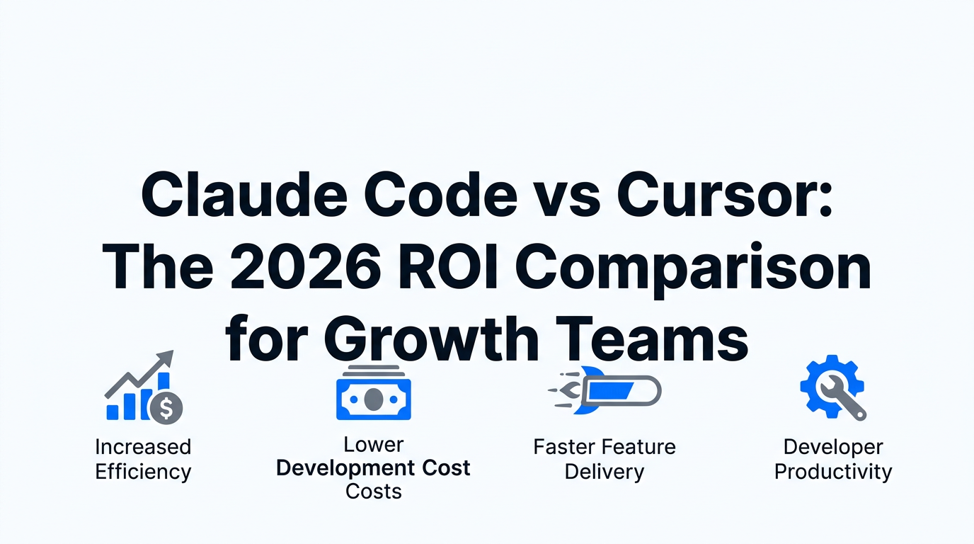Claude Code vs Cursor: The 2026 ROI Comparison for Growth Teams