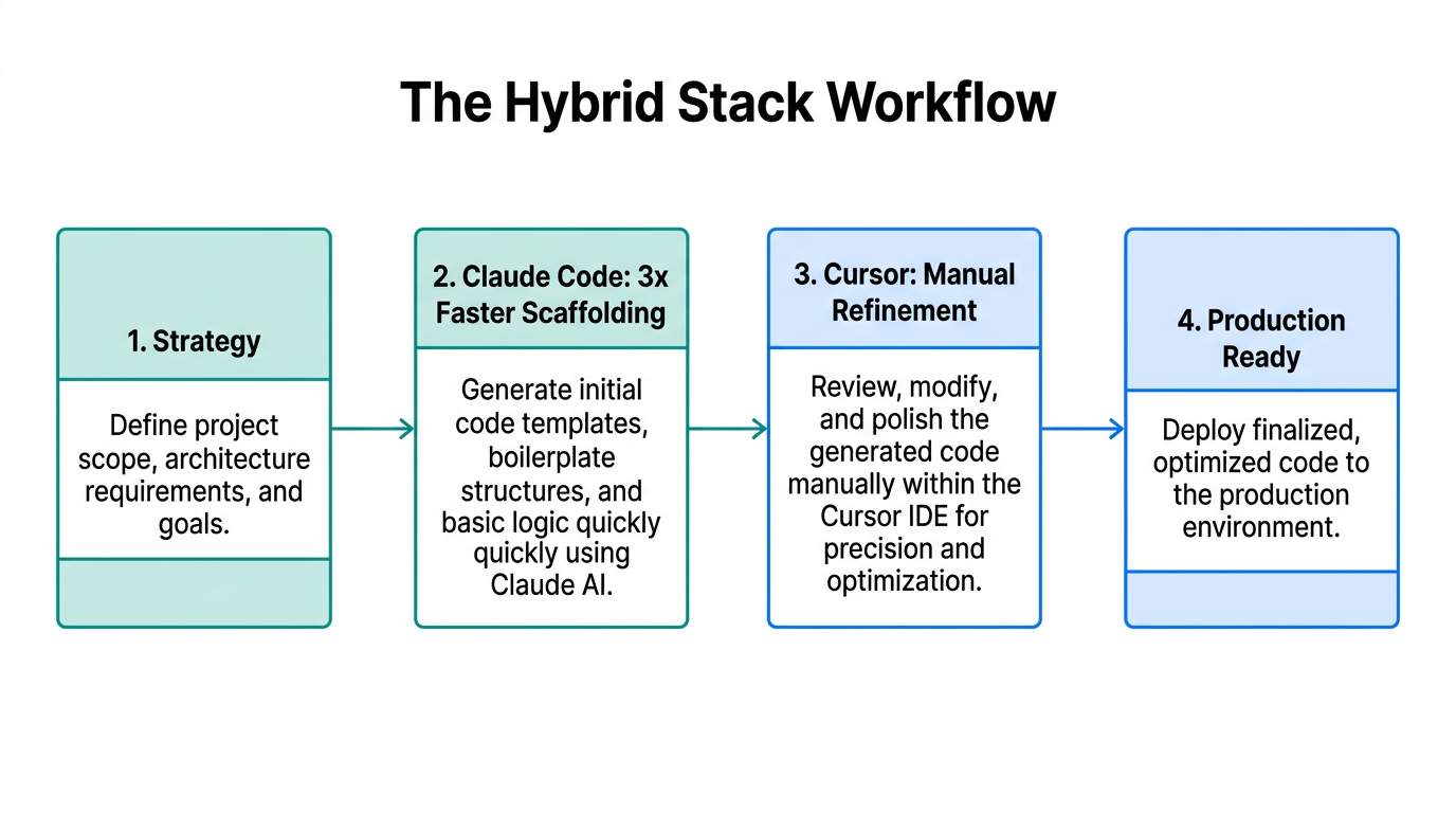 How combining Claude Code and Cursor accelerates growth project timelines.