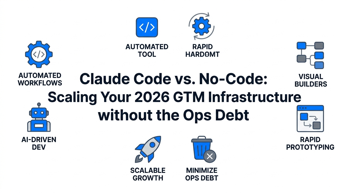 Claude Code vs. No-Code: Scaling Your 2026 GTM Infrastructure without the Ops Debt