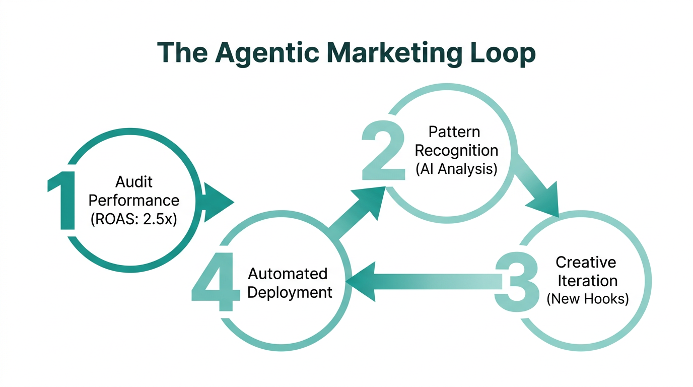 A four-step strategy for transitioning to agentic marketing workflows.