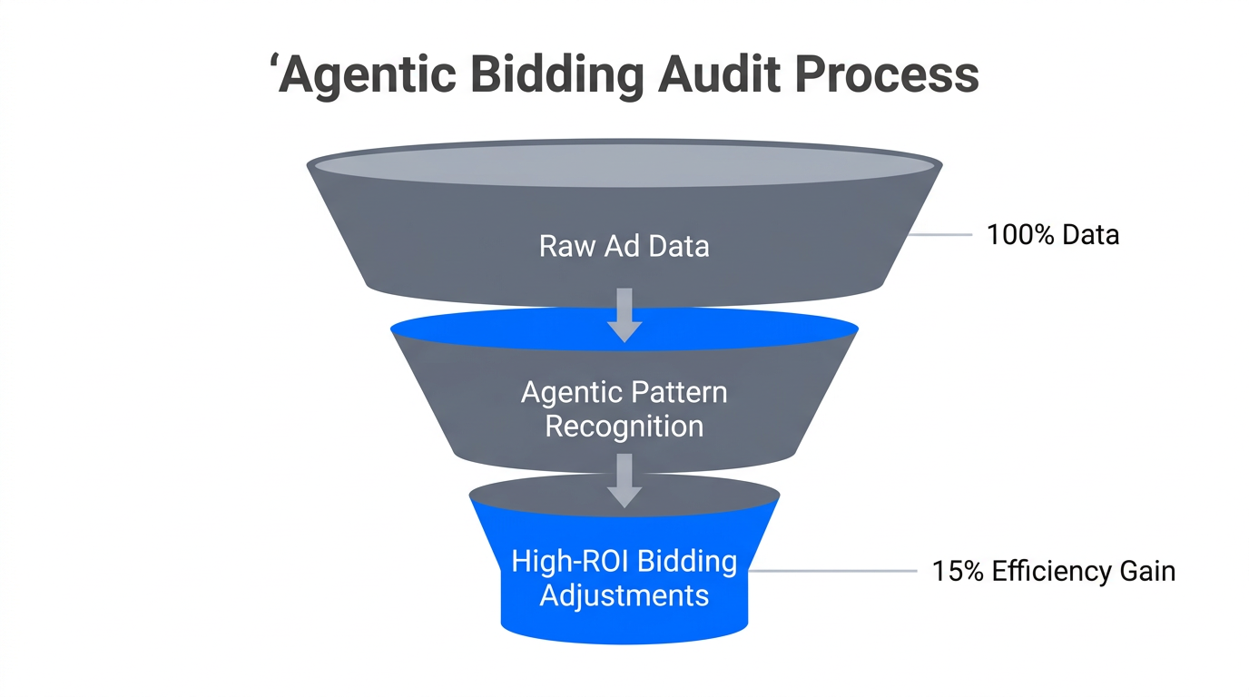 How agentic audits streamline ad data into profitable bidding actions.