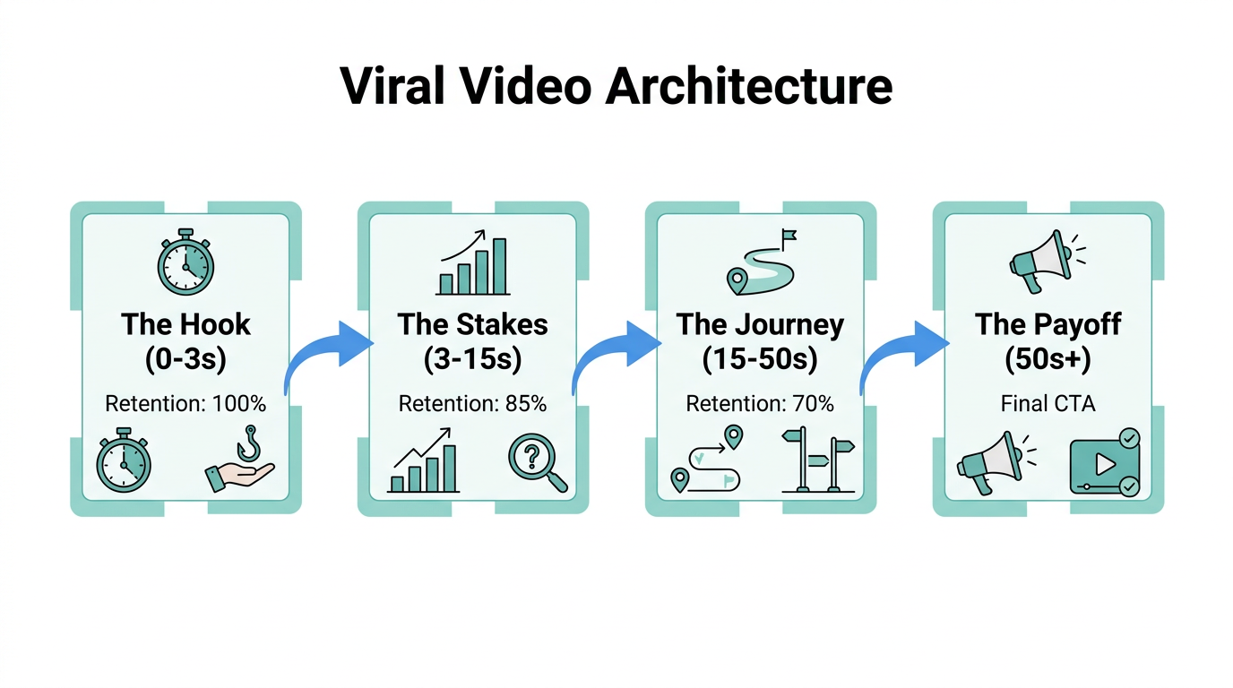 The structural formula for maximizing viewer retention and virality.