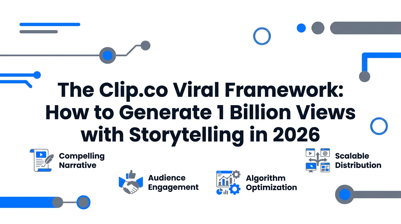The Clip.co Viral Framework: How to Generate 1 Billion Views with Storytelling in 2026