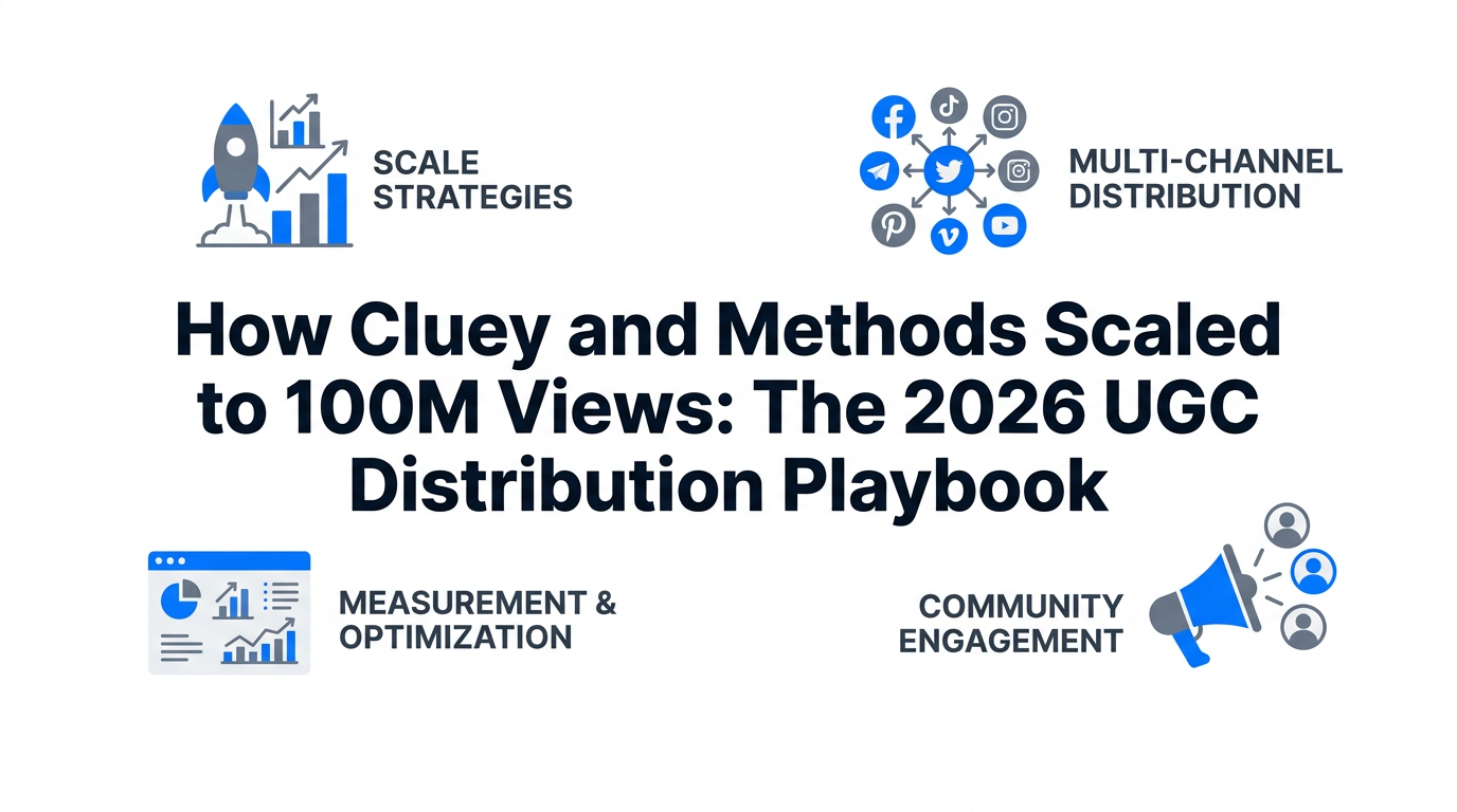 How Cluey and Methods Scaled to 100M Views: The 2026 UGC Distribution Playbook