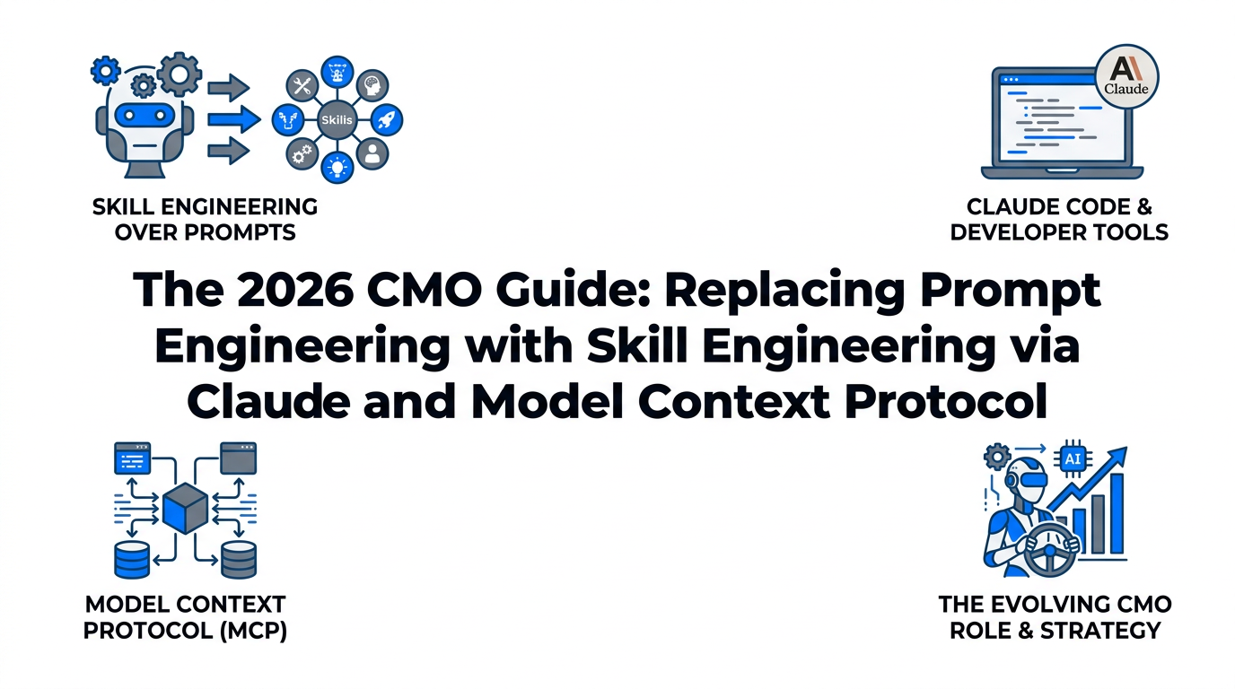 The 2026 CMO Guide: Replacing Prompt Engineering with Skill Engineering via Claude Code and Model Context Protocol