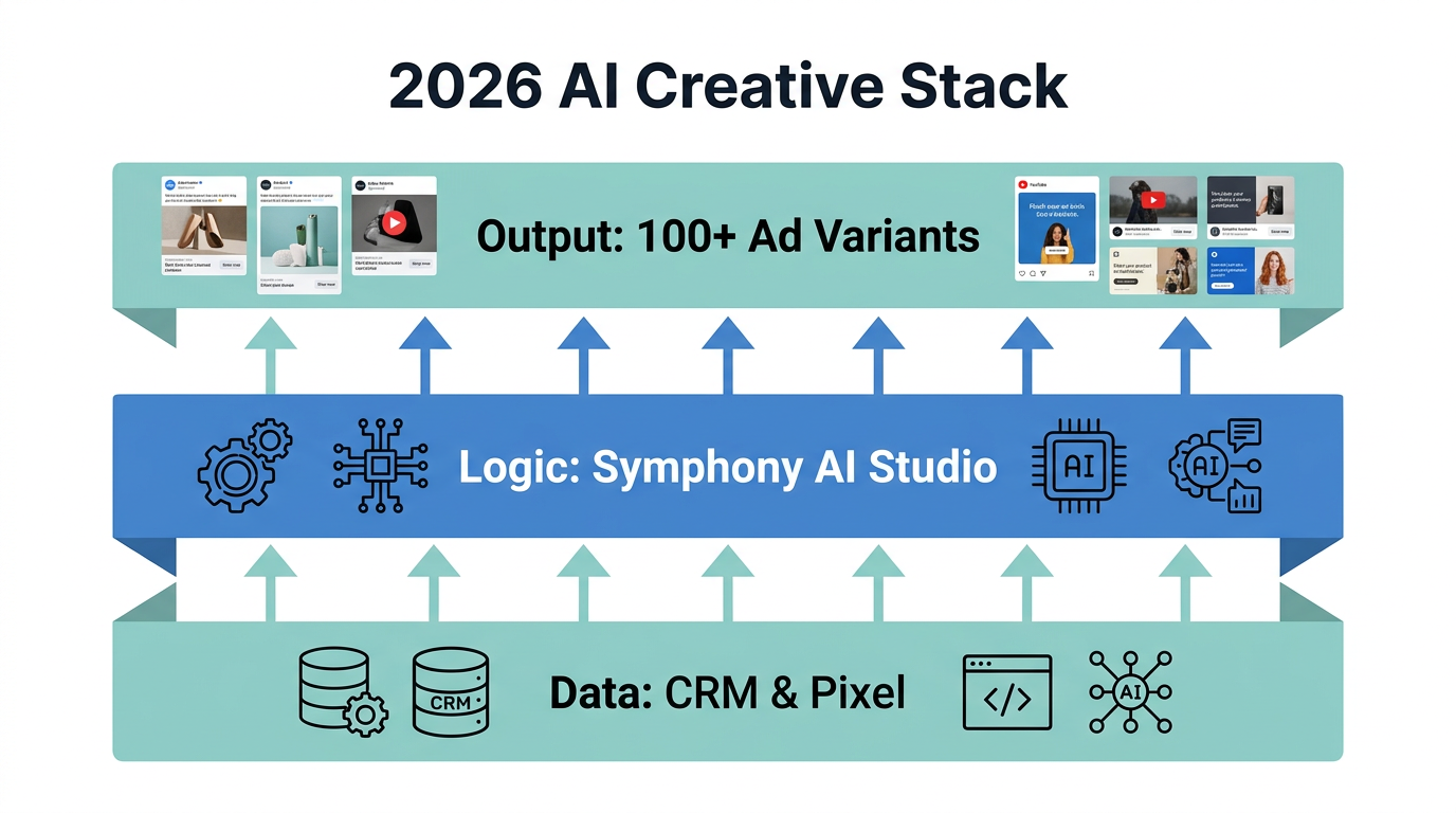 The integrated technology stack for automated ad production in 2026.