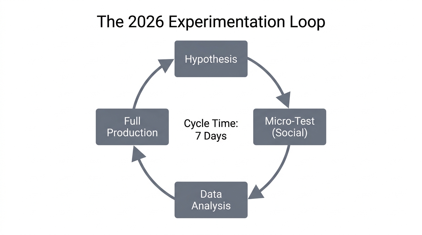 The iterative process for testing new content formats