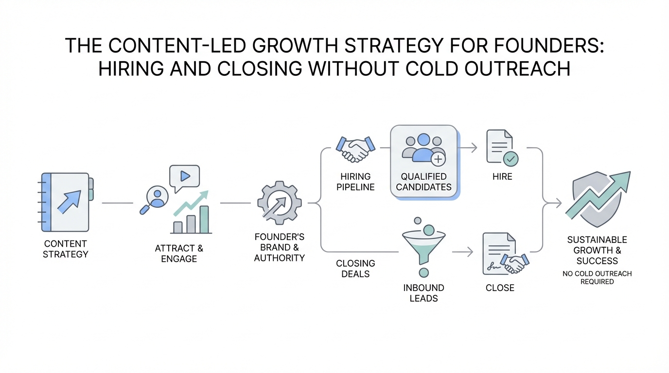 The Content-Led Growth Strategy for Founders: Hiring and Closing Without Cold Outreach