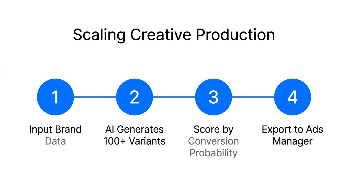 A four-step process for generating high-conversion ad creative at scale.