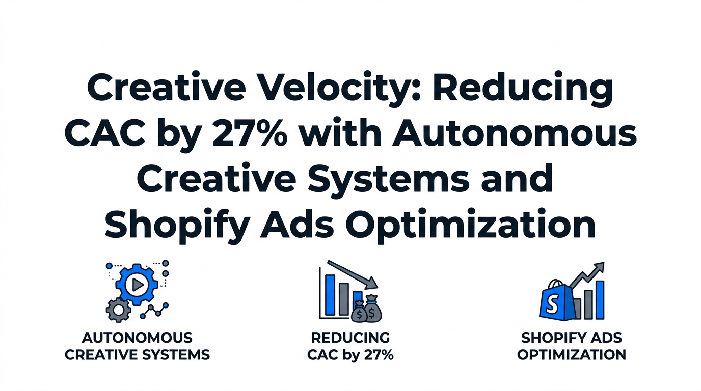 Creative Velocity: Reducing CAC by 27% with Autonomous Creative Systems and Shopify Ads Optimization