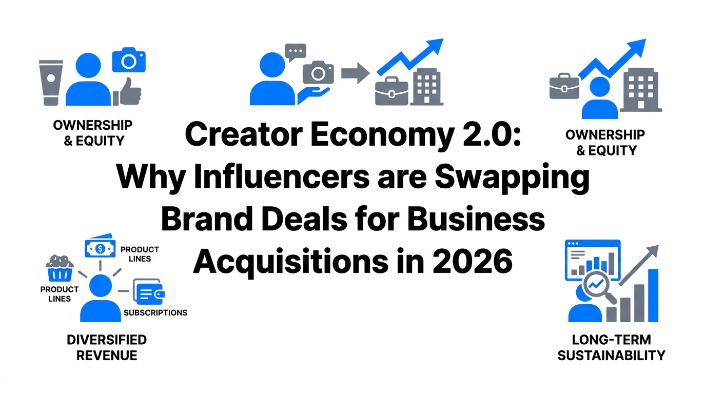 Creator Economy 2.0: Why Influencers are Swapping Brand Deals for Business Acquisitions in 2026