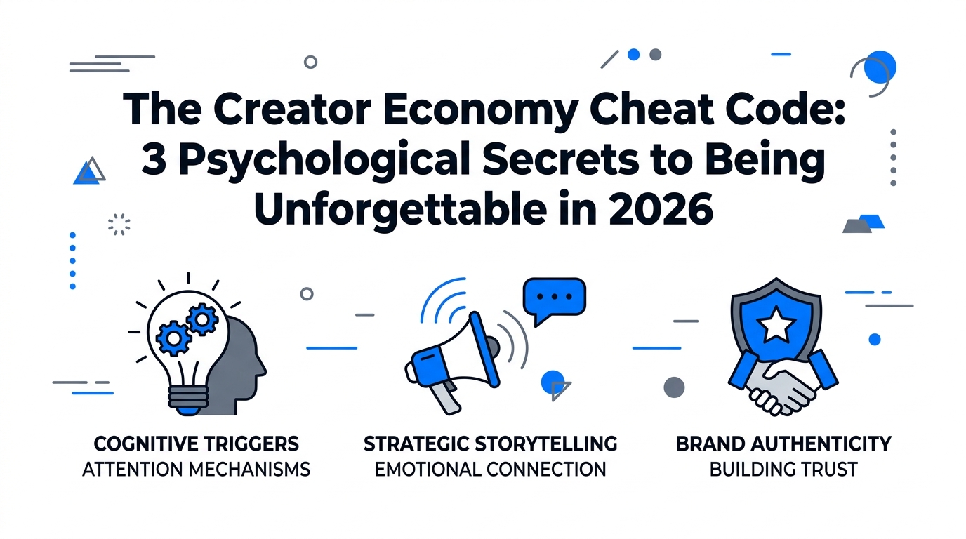 The Creator Economy Cheat Code: 3 Psychological Secrets to Being Unforgettable in 2026