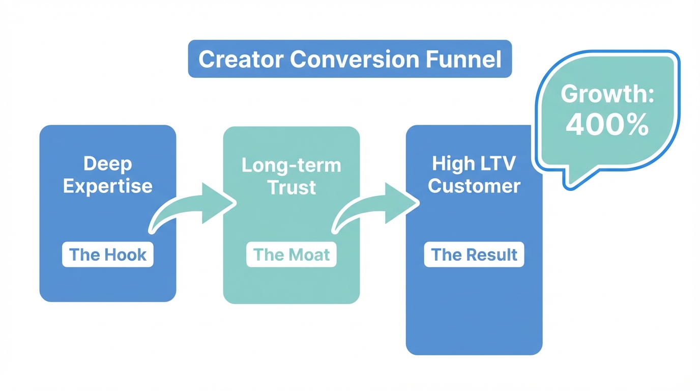 The trust-based funnel leading to high customer lifetime value.