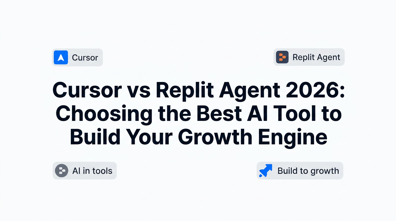 Cursor vs Replit Agent 2026: Choosing the Best AI Tool to Build Your Growth Engine