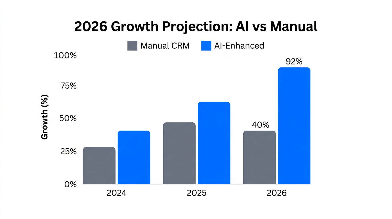 Forecasted efficiency gains using predictive AI within influencer CRM workflows.