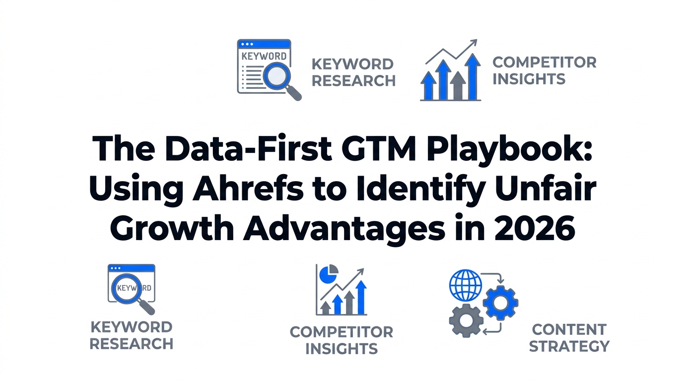 The Data-First GTM Playbook: Using Ahrefs to Identify Unfair Growth Advantages in 2026